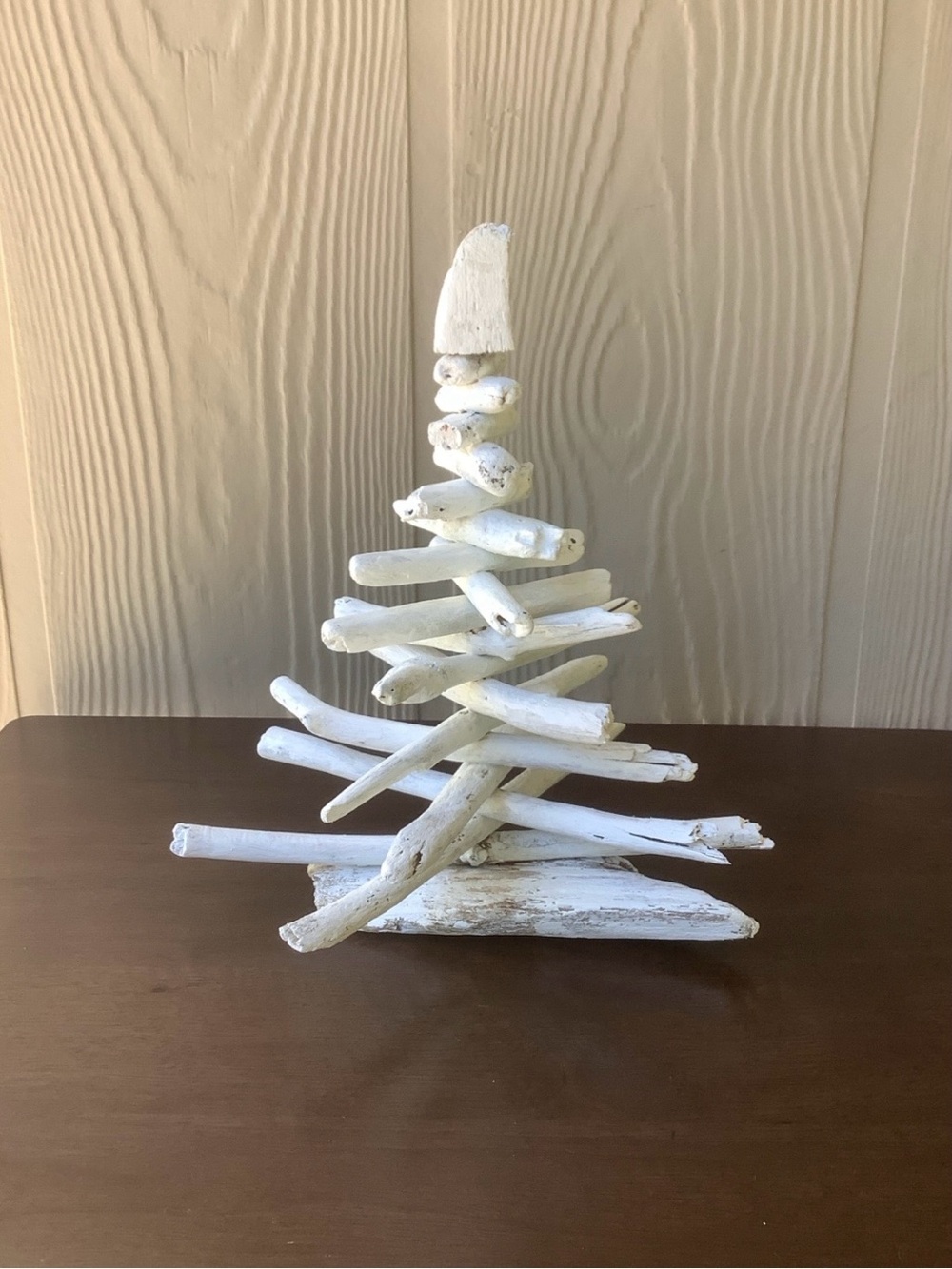 Driftwood Art, White Washed Driftwood Tree, Driftwood Snow Tree, Coastal Decor